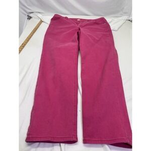 SEVEN 7 Fuchsia Slim Straight Jeans Women's Size 16 Stretch Denim
